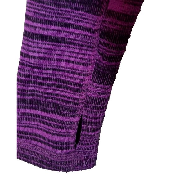 Reebok RBK Jacket Womens Large 14-16 Black Pink Stripe Zip-Up Sweater Jacket - Picture 13 of 15